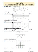 Tài liệu ôn thi THPT Quốc gia môn Toán - Chủ đề 4 Bảng biến thiên-Đồ thị và cực trị - Năm học 2021